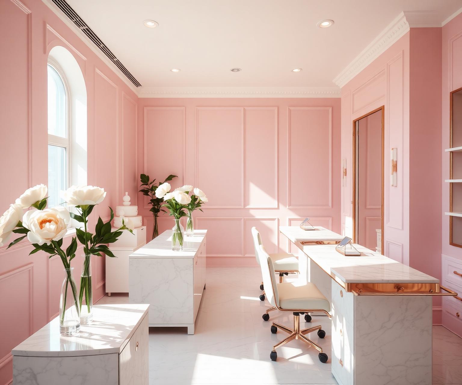 Interior of Maison Lumière nail salon